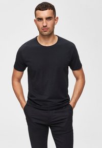 Selected Homme - T-shirts basic - black Miniaturebillede 1