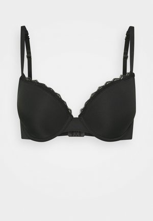 FEMININE SEXY PADDED BRA - Liemenėlė su lankeliais - black