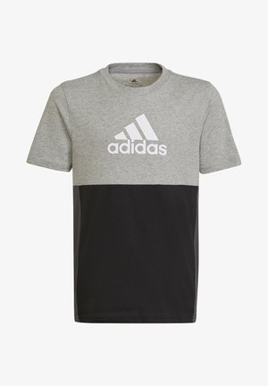 TEE - Camiseta estampada - medium grey heather/white/black