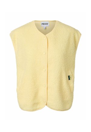Pieces, PCKATTY TEDDY VEST NOOS BC - Vest - pale banana