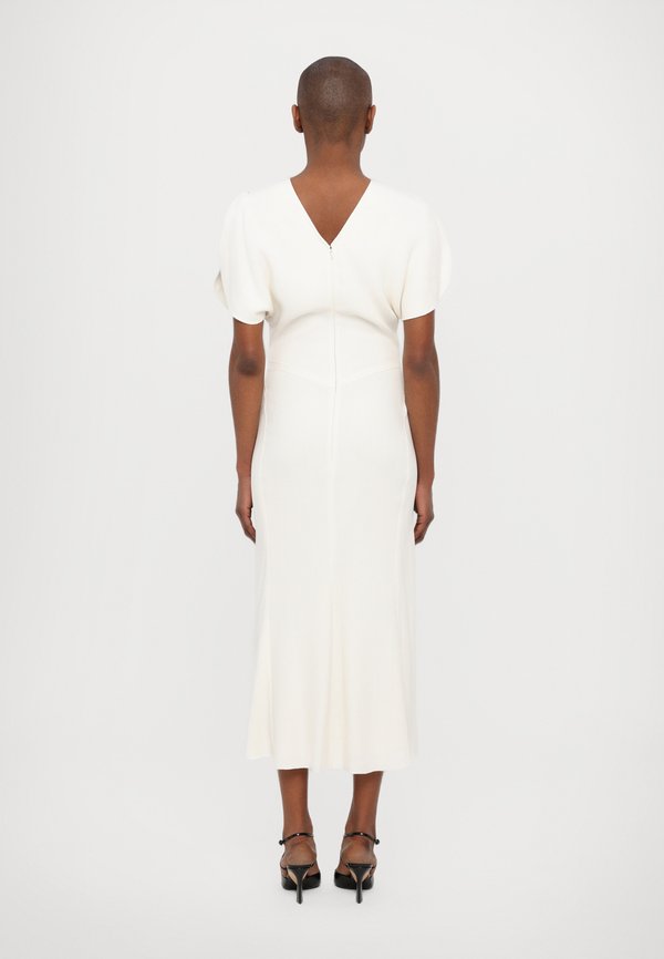 GATHERED WAIST MIDI DRESS - Maxi dress - ivory3