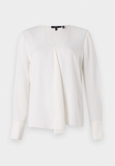 Theory HIDDEN SLIT MODER - Blusa - ivory