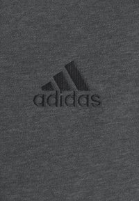 adidas Performance ESSENTIALS 3 STRIPES FULL ZIP - Camisola com fecho - dark grey heather