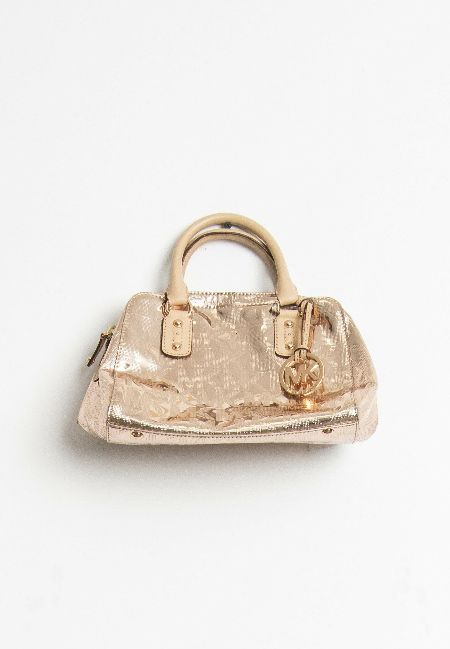 michael kors goldene tasche