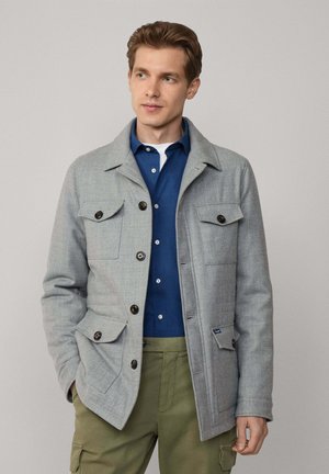 FLAP POCKET - Chaqueta de entretiempo - light grey marl
