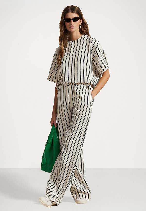 STRIPED SILK BLEND SHORT SLEEVE SHIRT - Blouse3