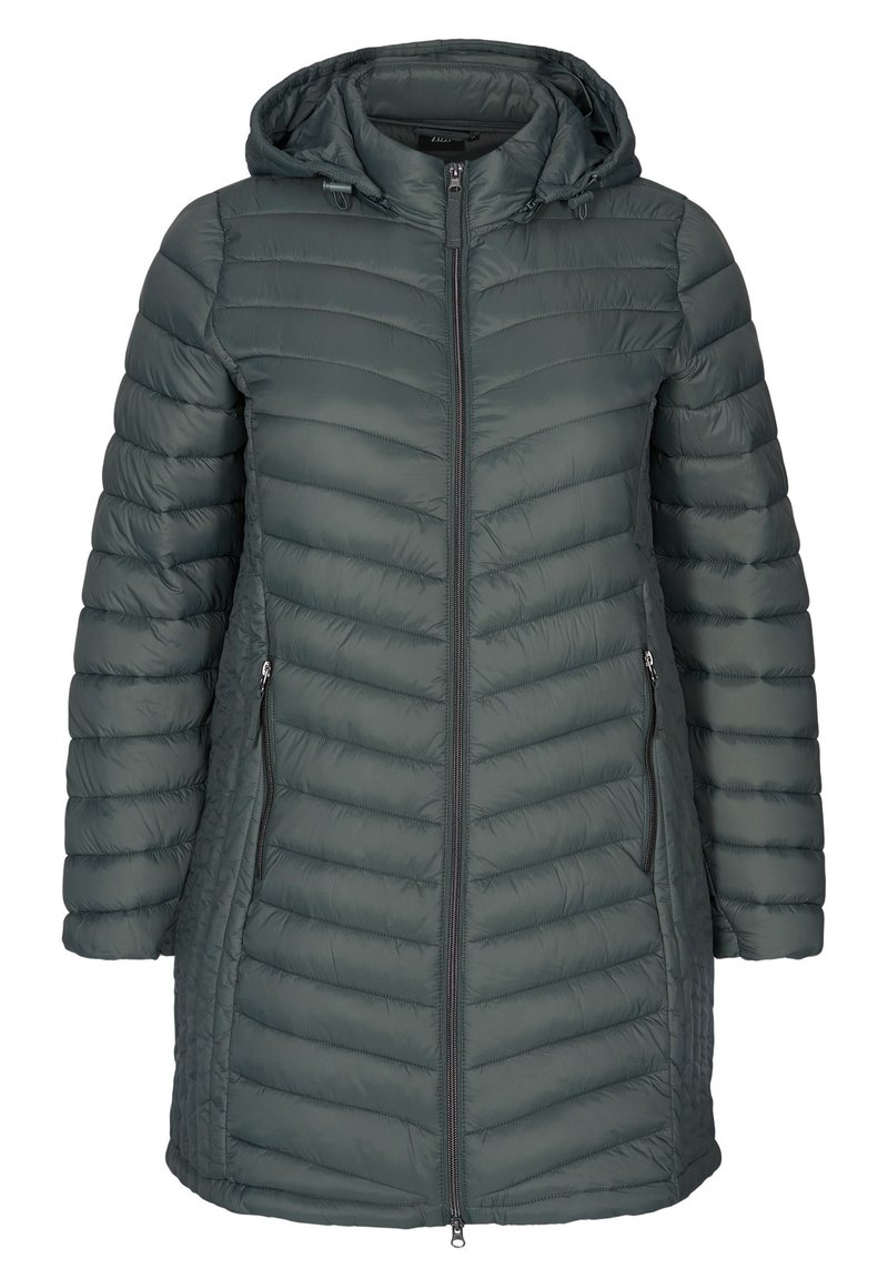 Damen Leichte Jacken | Zizzi GESTEPPTE MIT ABNEHMBARER KAPUZE UND TASCHEN Winterjacke urban chic/dunkelgrün - LB41375 Damen Leichte Jacken | Zizzi GESTEPPTE MIT ABNEHMBARER KAPUZE UND TASCHEN Winterjacke urban chic/dunkelgrün - LB41375