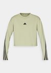 FUTURE ICONS THREE STRIPES LONG SLEEVE - Top s dlouhým rukávem - tent green