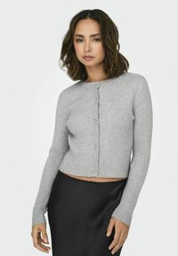 ONLY ONLKATIA BUTTON CARDIGAN - Kardigan - light grey melange