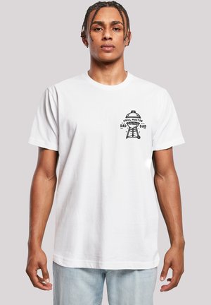 VATERTAG GRILL MASTER FÜR BBQ-VÄTER - Print T-shirt - weiß