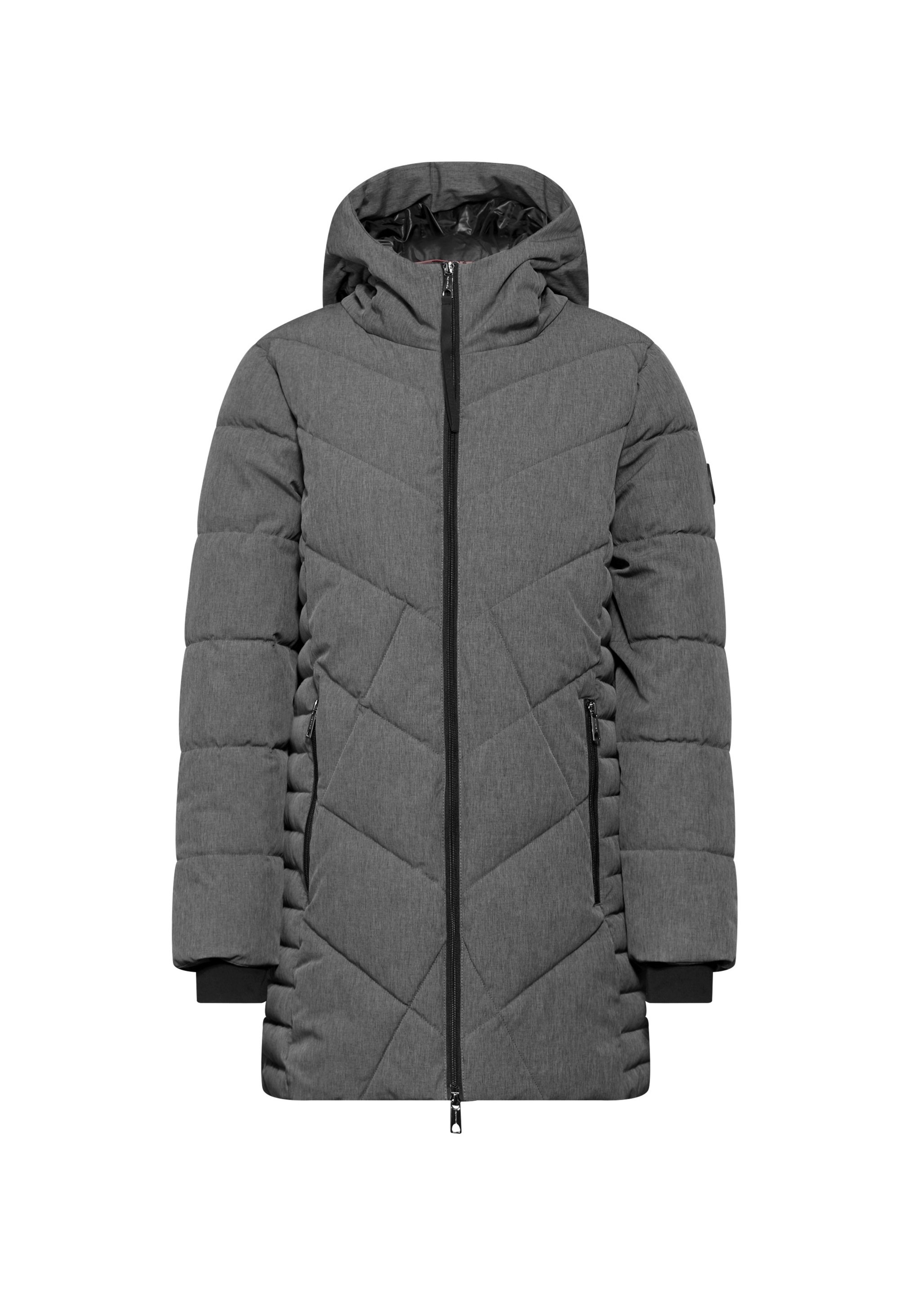 Street One Damen Steppjacke – Mit Abnehmbarer Kapuze, Glänzend, Kurz, Für Lässige Looks