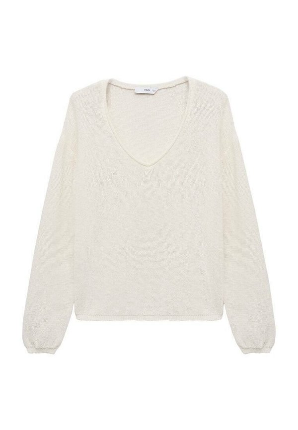 V-NECK - Jumper - blanc3