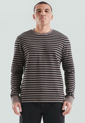 Langarmshirt - dunkelbraun