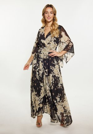 faina Maxi-jurk - schwarz blume