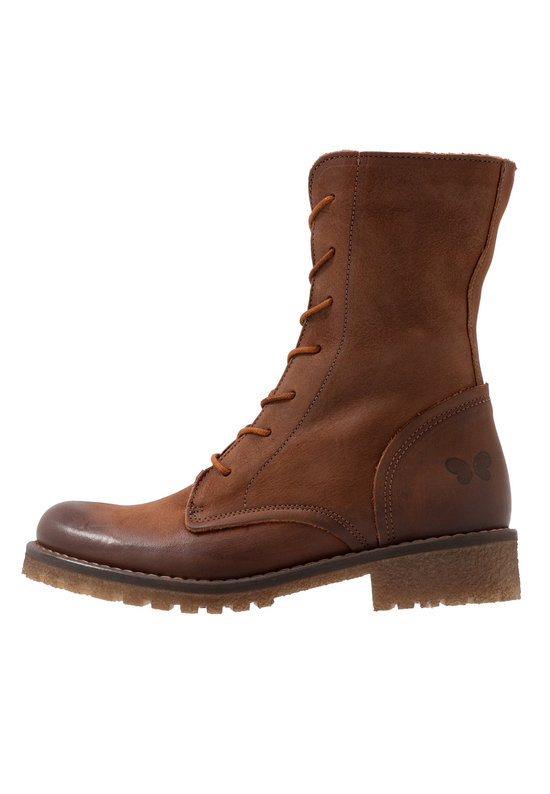 stivaletti stringati marroni