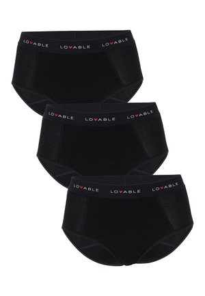 Lovable SLIP MESTRUALI A VITA ALTA FLUSSO ABBONDANTE-3 PACK - Slip - nero