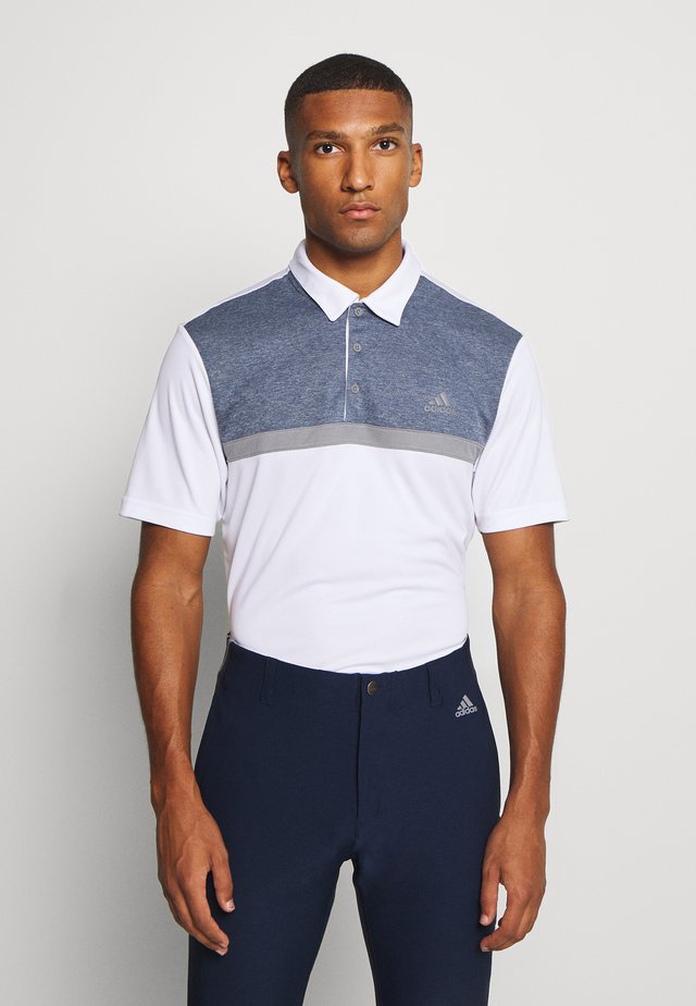 PERFORMANCE SPORTS GOLF SHORT SLEEVE - Polo - white/collegiate navy melange