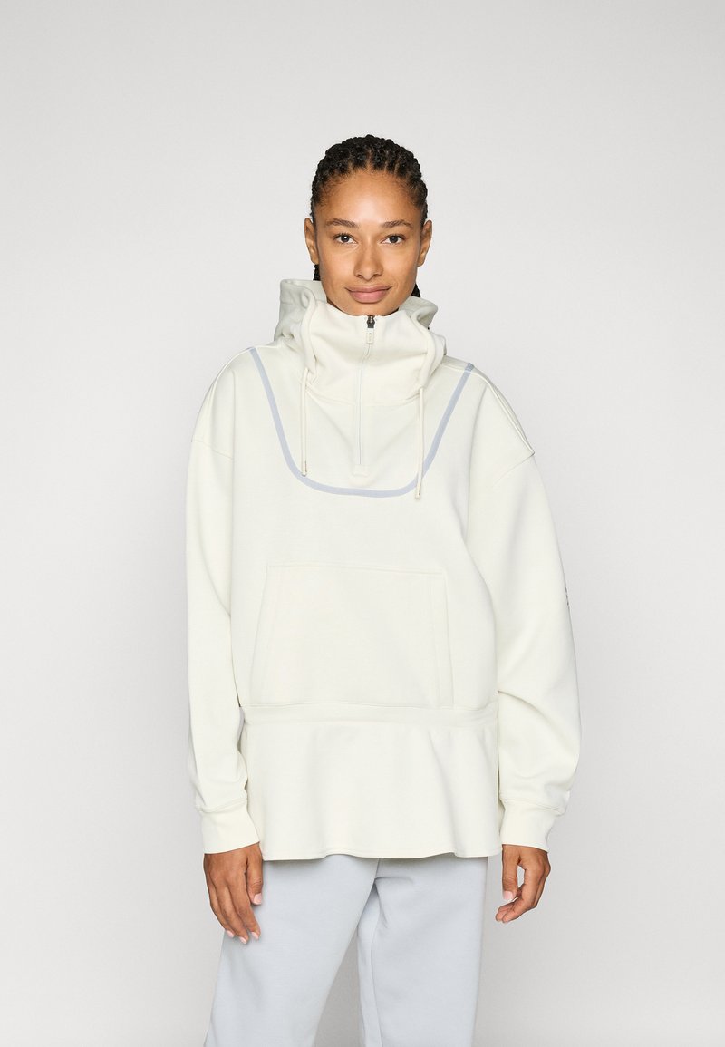 adidas by Stella McCartney PEPLUM  - Sweat à capuche - almond milk