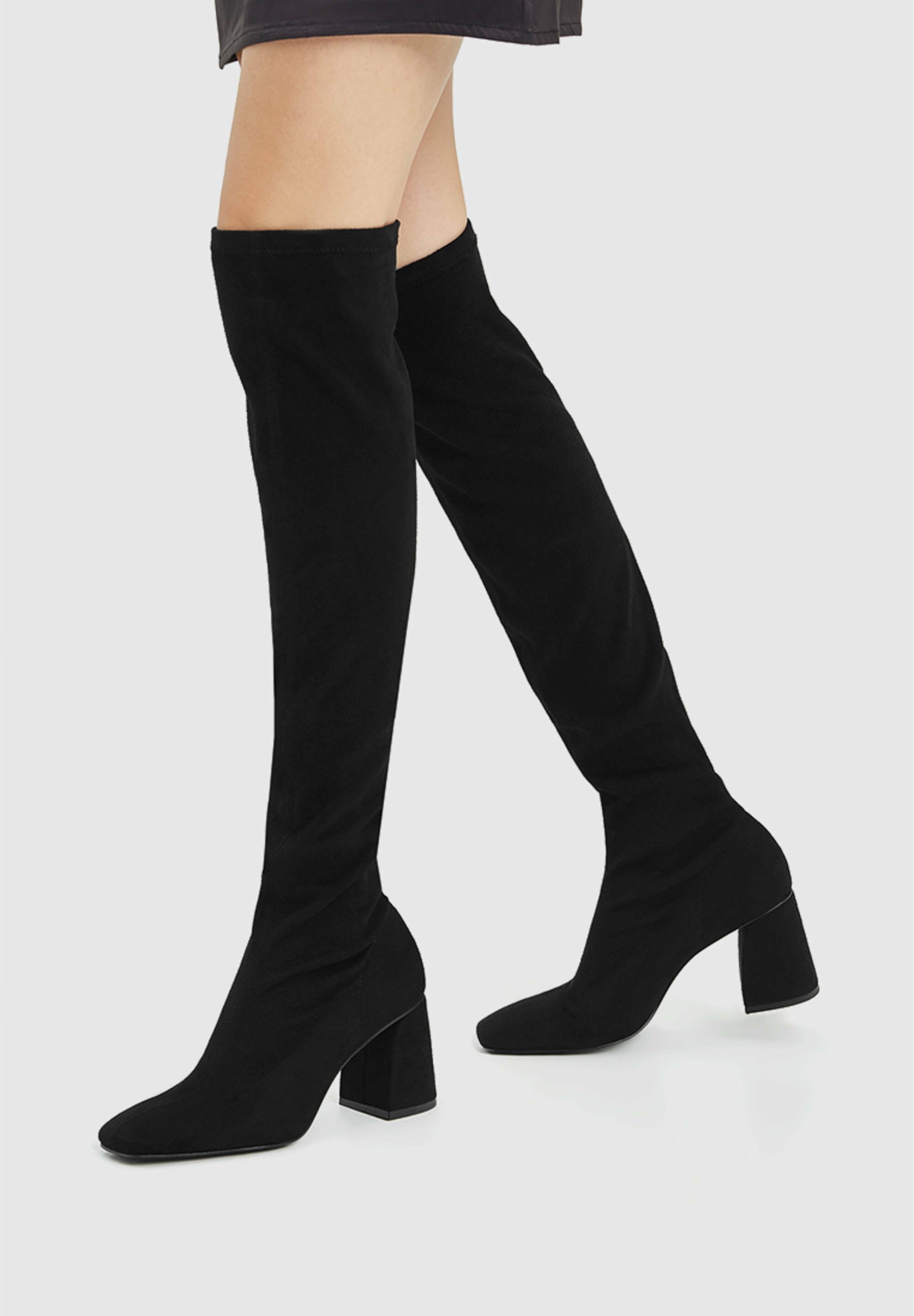 PULL\u0026BEAR Laarzen met hoge hak - black/Zwart - Zalando.nl
