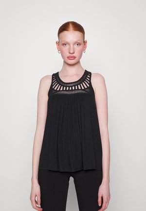 ONLY ONLLINE CROCHET - Μπλούζα - black
