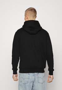 STAPLE PIGEON DOUBLE LOGO HOODIE - Camisola - black