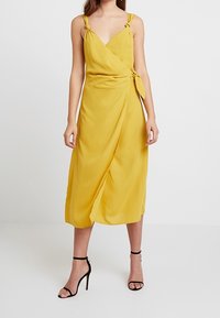 Prom Dresses Fashion Union Tall Open Back Midi Dress In Spot AX Paris Wrap Midi  Dress