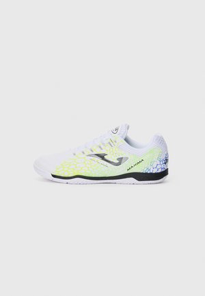 MAXIMA - Salės futbolo bateliai - white/yellow/green
