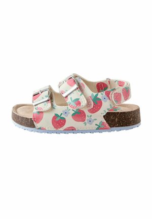 STANDARD FIT  - CORKBED DOUBLE TWO STRAP  - Baby shoes - red white strawberry