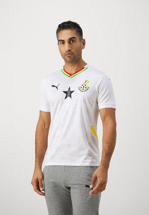 GHANA GFA HOME JERSEY REPLICA - Maillot de foot - puma white-pelé yellow