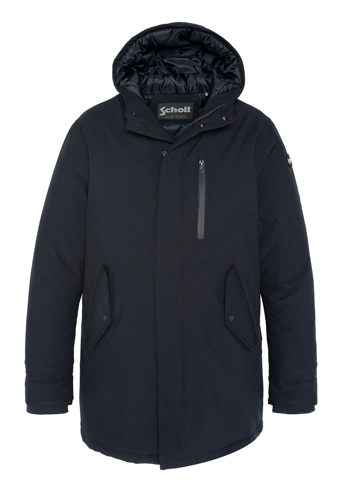 Schott HOODED Parka marine/blue Zalando