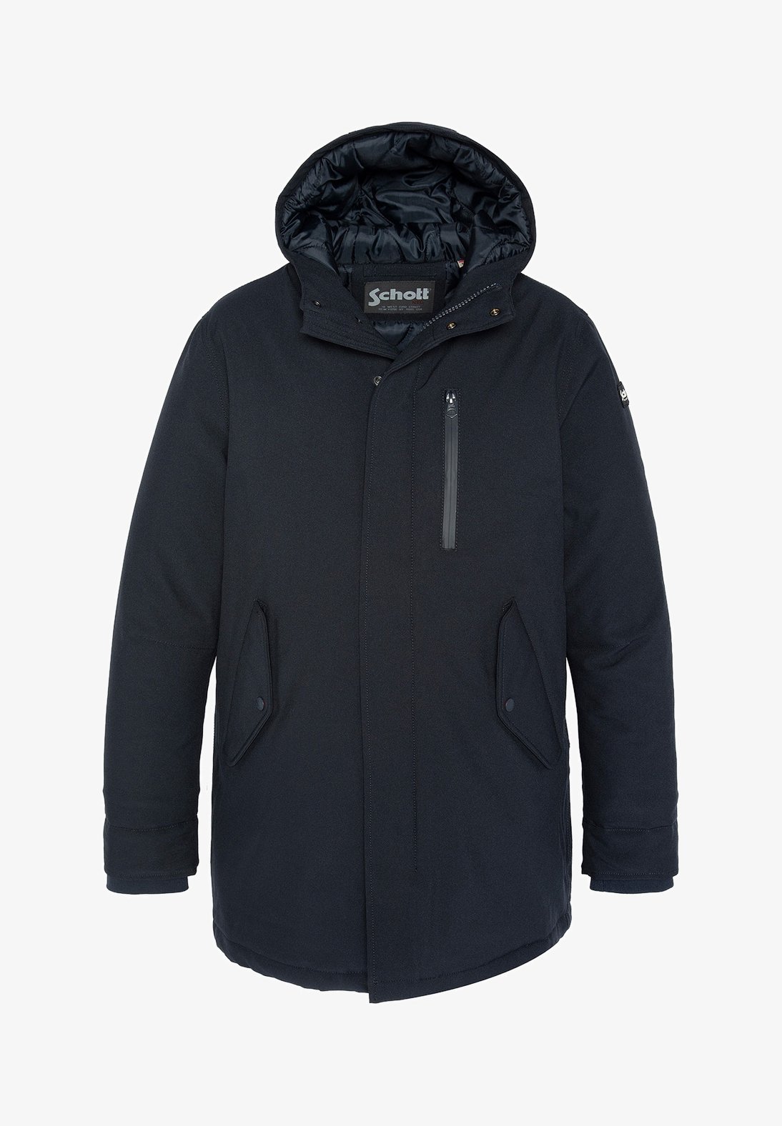 Schott HOODED Parka marine/blue Zalando