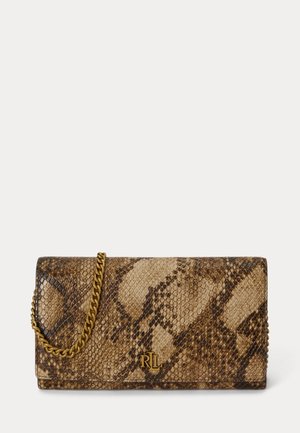 Lauren Ralph Lauren EMBOSSED MEDIUM ADAIR II CROSSBODY - Τσάντα χιαστί - tan multi