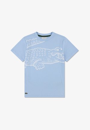 Lacoste VISION LOGO TEE - T-shirt estampada - light blue