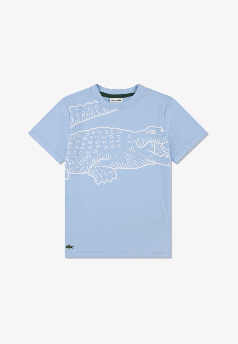 Lacoste VISION LOGO TEE - T-shirts med print - light blue