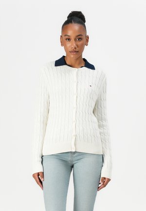 Cardigan - ivory silk