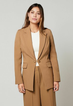EDGE TO EDGE FITTED  - Kort kappa / rock - camel brown