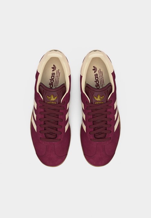 adidas GAZELLE UNISEX - Trainers - maroon/cream white — photo 5