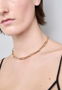 THE MOLTEN LINK LAYER NECKLACE - Kaklarota - gold-coloured