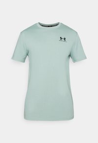 LOGO HEAVYWEIGHT - Navadna majica - silica green/black