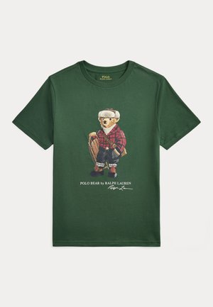 Polo Ralph Lauren POLO BEAR COTTON JERSEY TEE - Nyomott mintás póló - bottle green