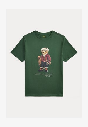 Polo Ralph Lauren POLO BEAR COTTON JERSEY TEE - T-shirt med print - bottle green