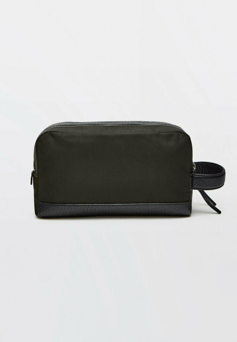 Massimo Dutti Wash bag - khaki - Zalando.de