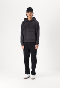 Hollister Co. BOXY CROP TECH LOGO - Mikina - phantom