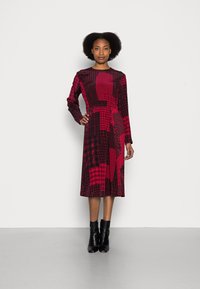 Tommy Hilfiger ICON PATCHWORK MIDI DRESS - Vestido de dia - red