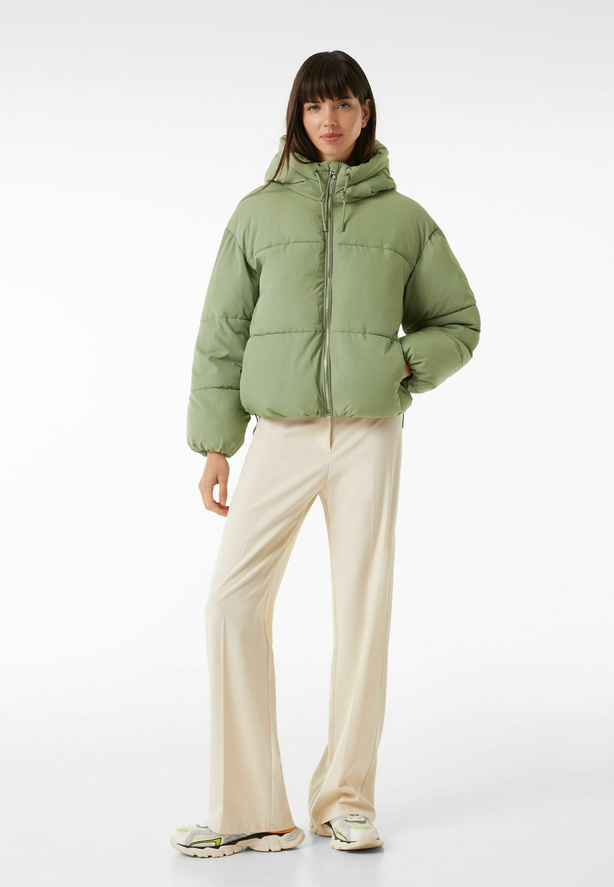 Bershka PUFFER - Veste d'hiver - khaki 