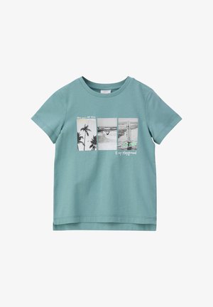 s.Oliver FOTOPRINT - T-shirt print - petrol