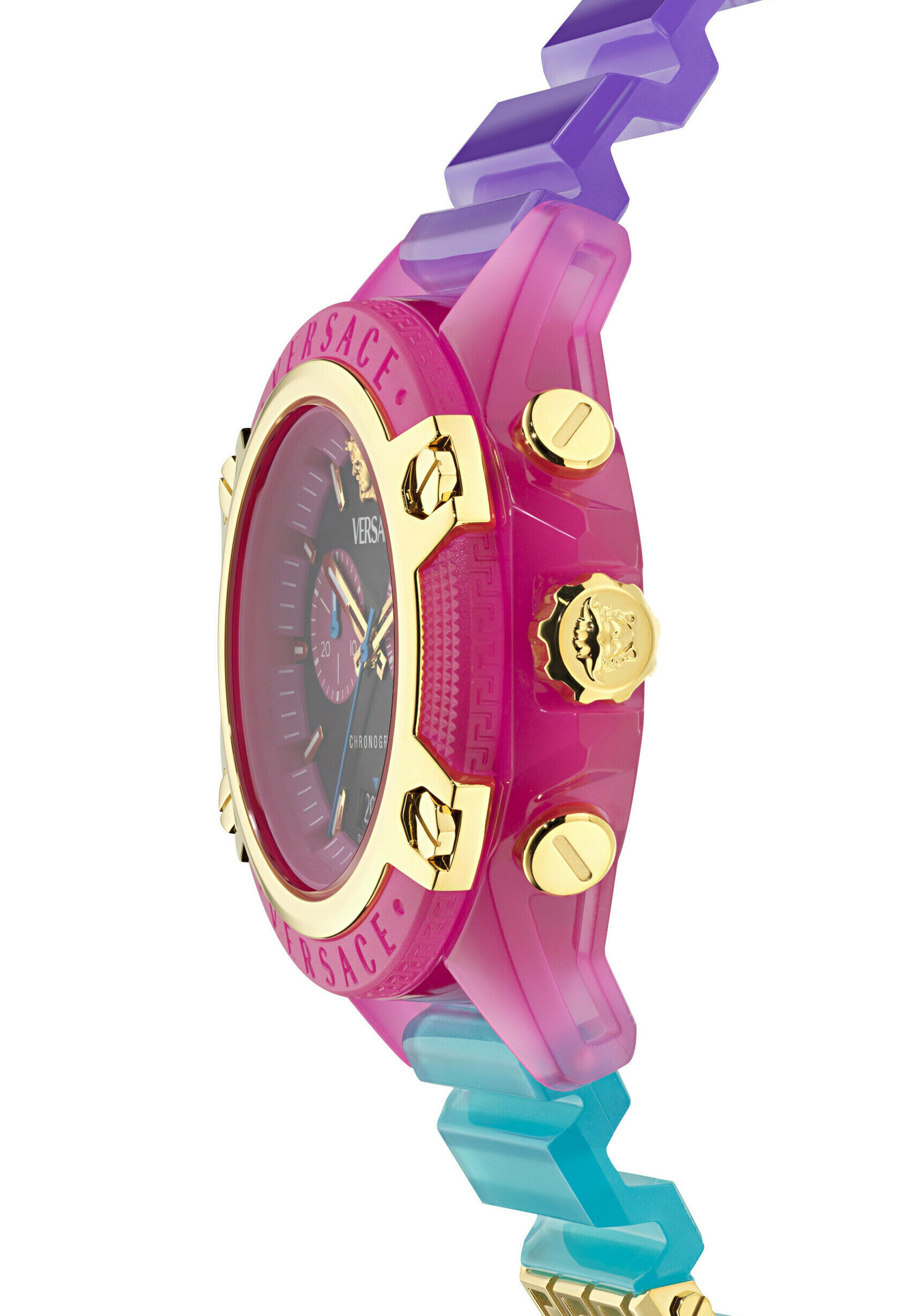 VERSACE⭐︎ ICON ACTIVEクロノグラフ時計 Versace ICON ACTIVE UNISEX - Zegarek chronograficzny/czarny