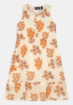 FLOWERS FLOUNCE DRESS - Shirt dress - beige