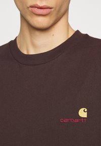 Carhartt WIP AMERICAN SCRIPT - Topper langermet - tobacco
