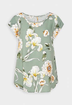 ONLY ONLNOVA LUX - Μπλουζάκι με στάμπα - chinois green